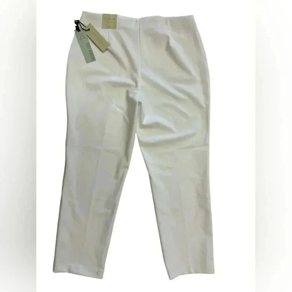 Rachel Zoe NWT Four  Way Stretch Skinny Leg Slip On White Trousers Size 6 - Picture 6 of 7